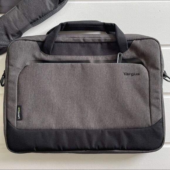 Targus Light Grey 14" Cypress Slimcase Laptop Bag With Ecosmart - Picture 4 of 10